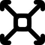 Arrow All 299 SVG Icon